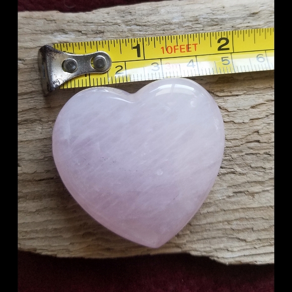 🌙💖Rose Quartz Heart Palm Stone - Picture 10 of 11